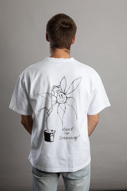  White Keep on Growing T-Shirt