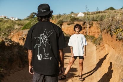 Black and White combo Keep on Growing T-Shirt